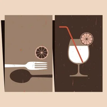 Restaurant menu design Stock Illustration