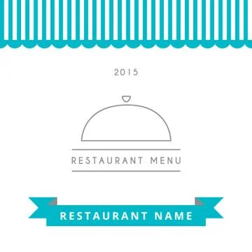 Restaurant menu design template. Stock Illustration