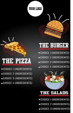 Restaurant Menu Design Vector File Stock Illustration