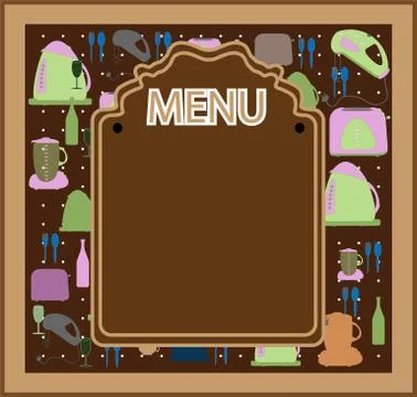 Restaurant menu design vector Stock Illustration