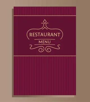 Restaurant menu design. Vector Stock Illustration