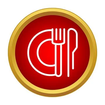 Restaurant menu dining cutlery service icon concept Stock Illustration