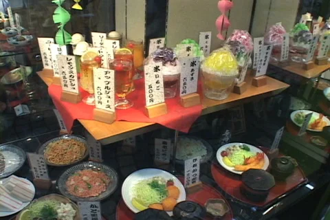 Restaurant menu display Stock Footage 152345