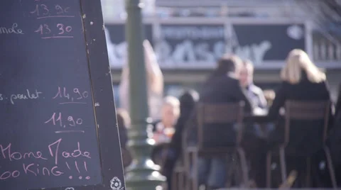 Restaurant menu Stock Footage 37395527