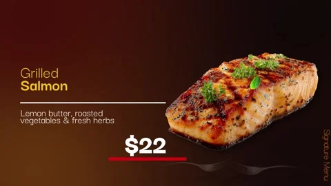 Restaurant Menu Stock Footage 344253416