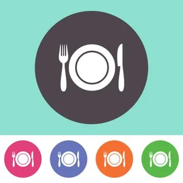 Restaurant menu icon Illustration