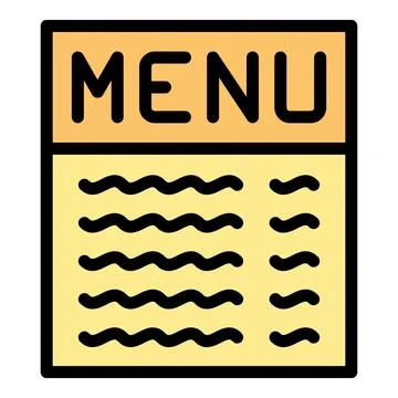 Restaurant menu icon vector flat Ilustración de archivo