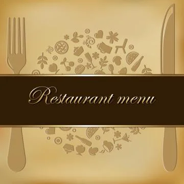 Restaurant menu Stock Illustration