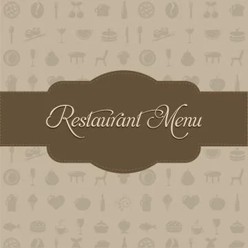 Restaurant menu Stock Illustration