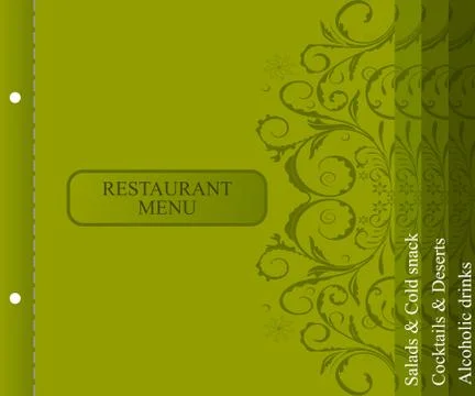 Restaurant menu Stock Illustration