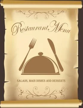 Restaurant menu Stock Illustration