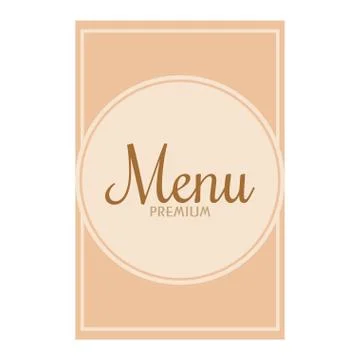 Restaurant menu illustration Stock Illustration