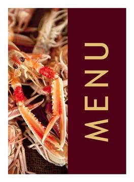 Restaurant menu layout Stock Photos