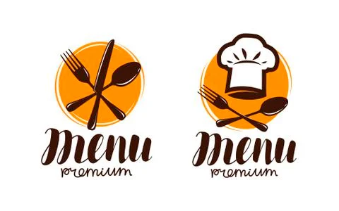 Restaurant menu, logo or label. Cooking, cuisine concept. Vector illustration Stock Illustration