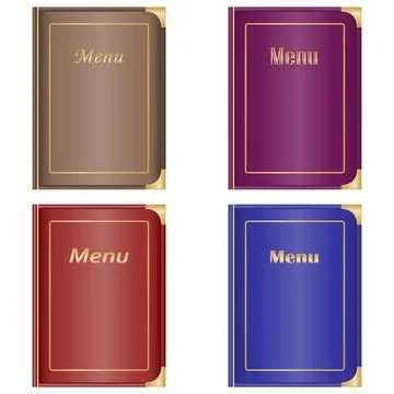 Restaurant menu, the menu book Stock Illustration