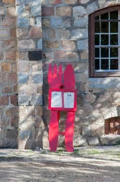 Restaurant menu Foto stock