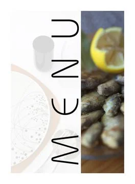 A restaurant menu Foto stock