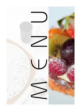 A restaurant menu Stock Photos