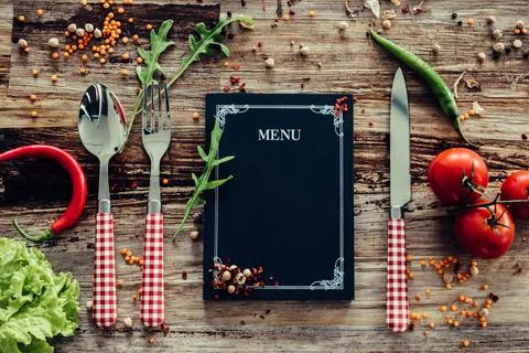 Restaurant menu Stock Photos