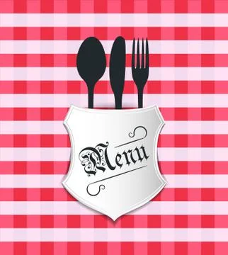 Restaurant Menu Table Sheet Stock Illustration