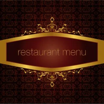 Restaurant menu version Illustrazione stock