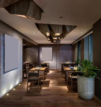 Restaurant in modern style Fotos de archivo