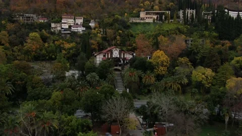 Restaurant in the mountains of Abkhazia Stock Footage 201870824