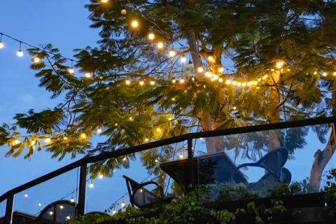 Restaurant at night Stock Photos