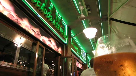 Restaurant night view Stock Footage 585232