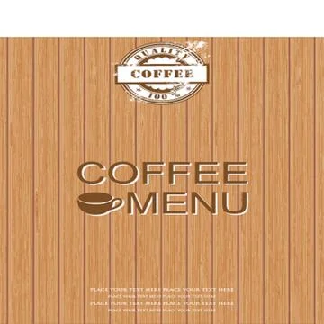 Restaurant or cafe menu design. Vintage style Stock Illustration