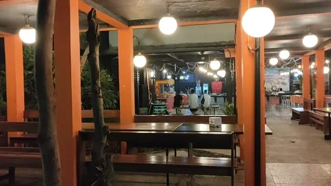 Restaurant in out 스톡 동영상 209132338