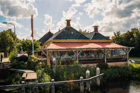 Restaurant outside point of view Stock Photos