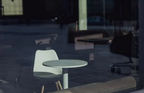 Restaurant outside window Stock Photos