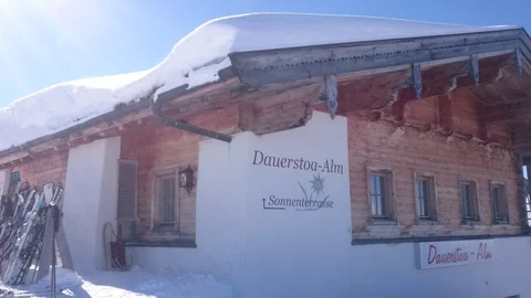 RESTAURANT PANORAMIC SNOW Stock Footage 121443578