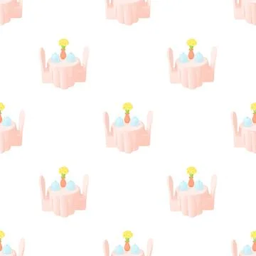 Restaurant pattern seamless vector Stock Illustration