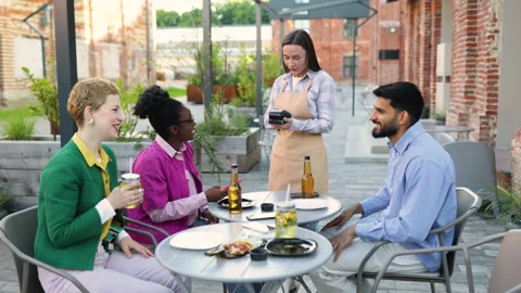 Restaurant Payment Process Stock Footage 312788255