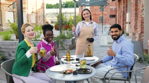 Restaurant Payment Processing Stock Footage 312853247