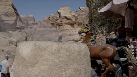 Restaurant in petra Stock Footage 102449033