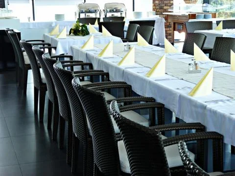 In the restaurant Stock Photos