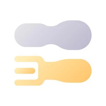 Restaurant pixel perfect flat gradient two-color ui icon 스톡 일러스트