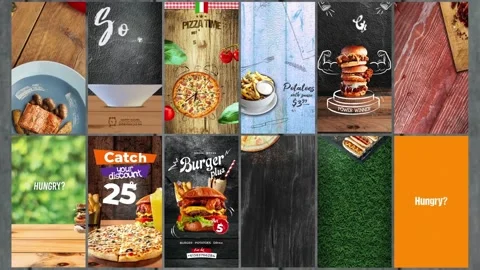 Restaurant Promo-Social Network for After Effects After Effects stock