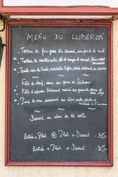 Restaurant in provence Stock Photos