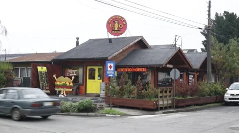 Restaurant in Pucon Chile Stock Footage 56465583