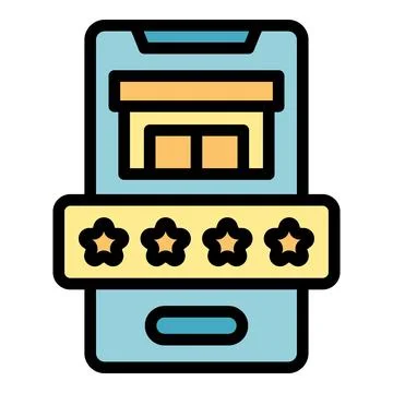 Restaurant raiting icon vector flat Ilustración de archivo