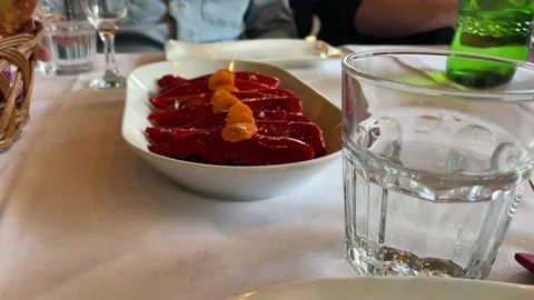 Restaurant Red Paprika Stock Footage 172497027