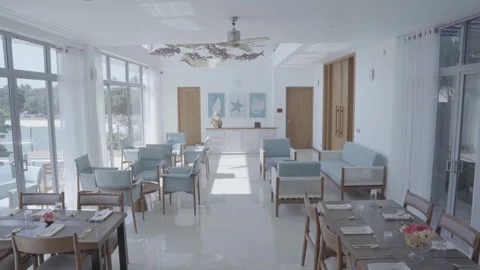 Restaurant Resort Dining Area Vídeo Stock 287969524