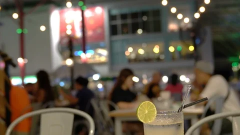 Restaurant scene, abstract blur Video stock 105551068