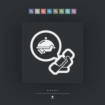 Restaurant service Stock Illustration