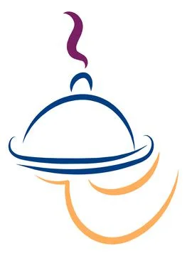 Restaurant, serving icon logo vector Stock Illustration