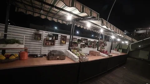 Restaurant Setting Beautiful Lobby Stock Footage 72904067